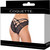 Coquette Open Back Bow Panty Black XL