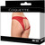 Coquette Knit Open Back Panty Red One Size