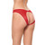 Coquette Knit Open Back Panty Red One Size