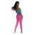 Dreamgirl Reversible Ombre Mesh Bodystocking Neon Rainbow O/S