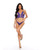 Split Cup Bralette w/Open Crotch Panty 2 pc Set - Purple SM