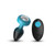 Eluxe Vibrating Clr Gem Bluombre Plug Sm With Remote