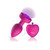 Twila Twirling Purple Gem Light Up Vibrating Plug With Pnk Heart Remote