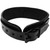 Rouge Leather Black Collar With Black Hardware