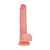 Realrock Dual Layered Realistic Vibrating Thrusting Dildo With Balls 7" Flesh