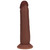 Realrock Dual Layered Realistic Sliding Skin Dildo 8" Brown