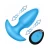 BANG! Thrusting & Vibrating Silicone Butt Plug Blue