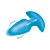 BANG! Thrusting & Vibrating Silicone Butt Plug Blue