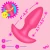 BANG! Thrusting & Vibrating Silicone Butt Plug Pink