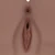 Xkin Bodyforms Kaya Bloom Dual Entry Vibrating Masturbator Brown