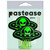 Pastease Tassel Ufo Alien Glow-In-The-Dark Neon Green On Black Nipple Pasties