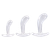 Crystal Jellies - Curved Anal Trainer Set Clear