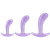 Crystal Jellies - Curved Anal Trainer Set Purple