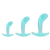 Crystal Jellies - Curved Anal Trainer Set Teal