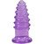 Crystal Jellies Anal Twist 6 Inch Purple