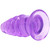 Crystal Jellies Anal Twist 7 Inch Purple