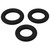 Titanmen Cushioned C-Ring 3pc Silicone Set Black