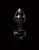 Pipedream Icicles No. 44 Hand Blown Glass Butt Plug - Black