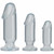 Doc Johnson Crystal Jellies Anal Starter Butt Plug Kit - Clear