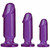 Doc Johnson Crystal Jellies Anal Starter Butt Plug Kit - Purple