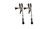 Spartacus Fetish Black Beaded Nipple Clamps
