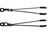 Spartacus Fetish Adjustable Black Tweezer Nipple Clamps Includes Chain