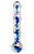 Pipedream Icicles No. 8 Hand Blown Glass Dildo - Clear Includes Inside Blue Swirls