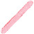 Doc Johnson Crystal Jellies 12" Jr. Double Dildo - Pink