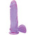 Doc Johnson Crystal Jellies 8" Ballsy Realistic Dildo - Purple