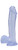Pipedream Basix Rubber Works 12" Dildo Includes Suction Cup - Clear