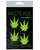 Pastease Petites Glow In The Dark Leaf - One Size Fits All - Pack Of 2 Pasties