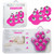 Deeva Fuzu Rolling Balls Glove Massager Vibrator - Neon Pink
