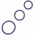 Spartacus Rubber Cock Ring Set - Purple Pack Of 3