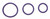 Spartacus Rubber Cock Ring Set - Purple Pack Of 3