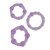 CalExotics Silicone Island - Purple Cock Ring
