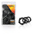 Blush Stay Hard Beaded Cock Rings 3 Pack - Black