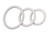 Spartacus Nitrile Cock Ring Set - White Pack Of 3