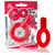 Screaming O Go Vibrator Ring - Red Couple's Cock Ring