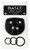 Pipedream Basix Rubber Works Universal Strap On Dildo Harness Plus Size - Black