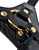 Pipedream Fetish Fantasy Gold Designer Strap On Dildo Includes Dildo - Black
