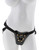 Pipedream Fetish Fantasy Gold Designer Strap On Dildo Includes Dildo - Black
