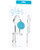 Glas 5" Juicer Glass Butt Plug - Clear