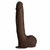 Doc Johnson Rob Piper 11" Dildo With Balls & Suction Cup- Chocolate
