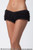 Coquette Ruffle Shorts With Back Bow Detail Black One Size Fits All