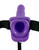 Pipedream Fetish Fantasy Series 7" Vibrating Hollow Strap On Dildo With Balls - Purple