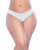 Oh La La Cheri Crotchless Thong Panty With Pearls White 1X - 2X
