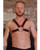 Rouge Fetish Chest Harness Large Black Red