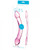 Glas Double Trouble Glass Double Dildo - Purple