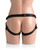 XR Pegged Pegging Dildo With Harness Black
