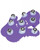 Deeva Fuzu Roller Ball Massage Glove Vibrator - Purple